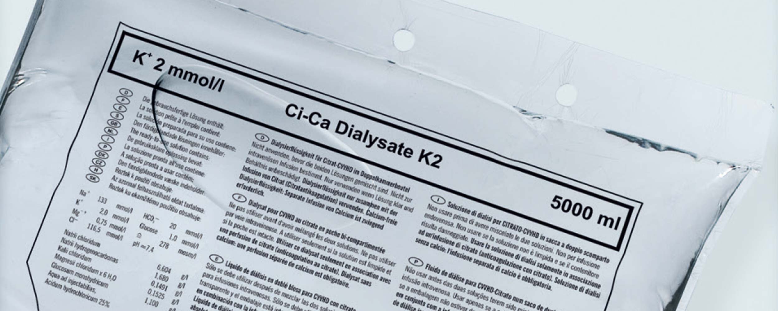 Worekz roztworem Ci-Ca Dialysate K2